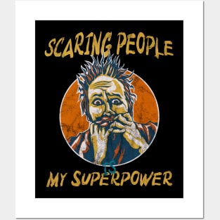 scaring people is my superpower halloween Posters and Art